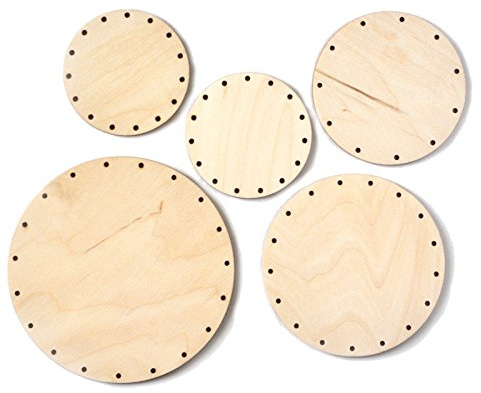 Zita's Creative Korbboden Set rund, klein für Peddigrohr 3mm - Flechten, Korbflechten, Schilf Set, Peddigrohr, Flechtmaterial, Flechtset, Rattan