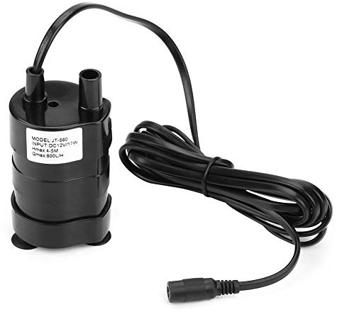 DEWIN Hydraulischer 5M,Minitauchpumpen Fuer Wasser Mini High Hydraulic Head DC Bürstenlose Tauchwasserpumpe 12V (-20℃ ~ 90℃)