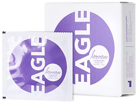 Loovara Kondome dünn 3 Stück - Größe 47 - Präservative für mehr Fun & Feeling beim Sex - Vegan, aus Fair Rubber, Transparent-Naturfarben mit Reservoir & Gleitmittel im 3er Pack - DIN ISO 4074