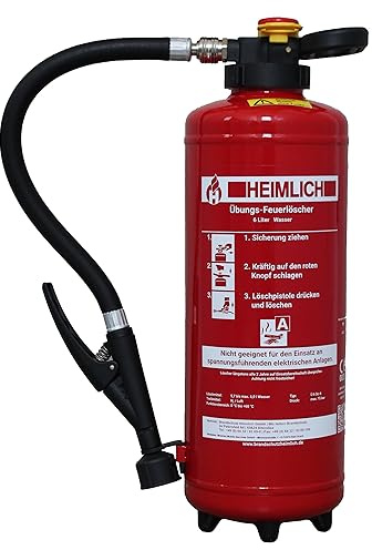 6L Wasser Übungslöscher Ü6s wiederbefüllbar Feuerlöscher Schlagknopfarmatur