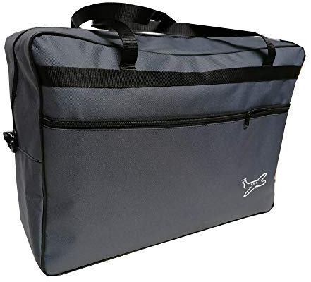 Aves-24 Handgepäck Tasche 55x40x20 cm – Leichte & Robuste Bordtasche für Flugzeug, Cabin Bag für Ryanair, Lufthansa, Condor, TUIFly – Reise Koffer (Grau)