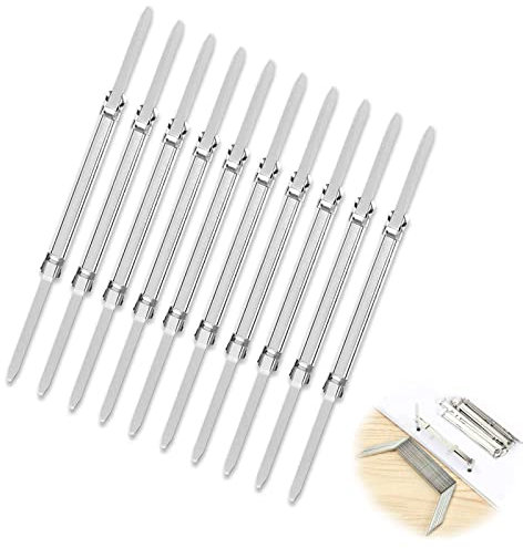 100 Stück Aktenbinder Heftstreifen, Aktenbinder Abheftmechaniken, Archivclip, Aktenbinder Archivclip, geeignet für Zuhause, Arbeit und Schule