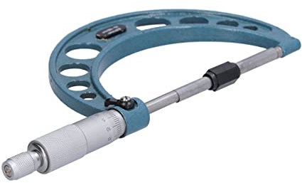 Outside Micrometer Stainless Steel High Accuracy Thickness Measuring Tool with Wrench 0.01mm (75-100mm)