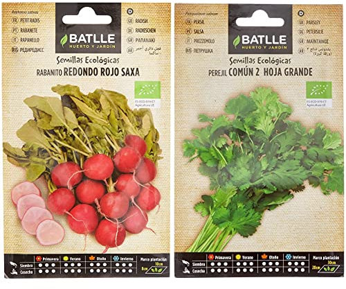 Rabanito Red rojo SAXA - ECO & Perejil Común 2 (hoja grande) - ECO