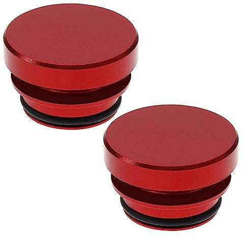 OTOTEC 2 UNIDS 12 V Tapa de Enchufe de Encendedor de Cigarrillos de Aluminio Enchufe Impermeable A Prueba de Polvo para Coche Camión SUV Barco Yate Accesorios Automotrices Rojo