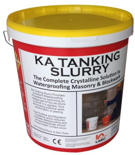 10 x KA Tanking Slurry 25kg tubs White Water Proofing Damp Proofing for concrete and masonry
