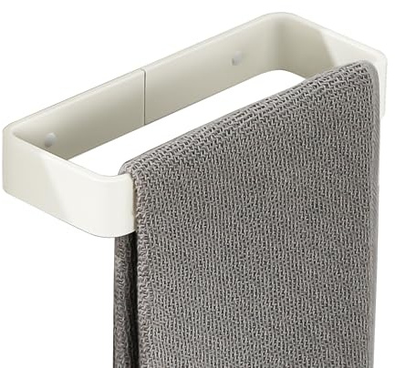 SAYAYO Toalleros de Baño Sin Taladro 20CM Toallero Blanco | Toallero Adhesivo, Colgador Toalla Baño Adhesivo para Baño y Cocina, Aluminio