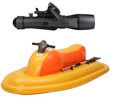 Camolech 700W Electric Inflatable Boat with Motor, 16000mAh Rechargeable Battery, Portable Jet Ski & SUP Motor for Adults & Kids, Diving, Swimming, Kayaking (Battery Removable Version)