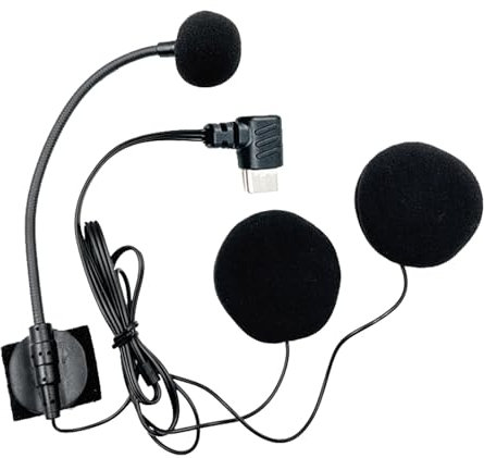 Microfono casco, cuffia per moto, riduzione del rumore HD, semi-maschera, impermeabile, per interviste vlogging