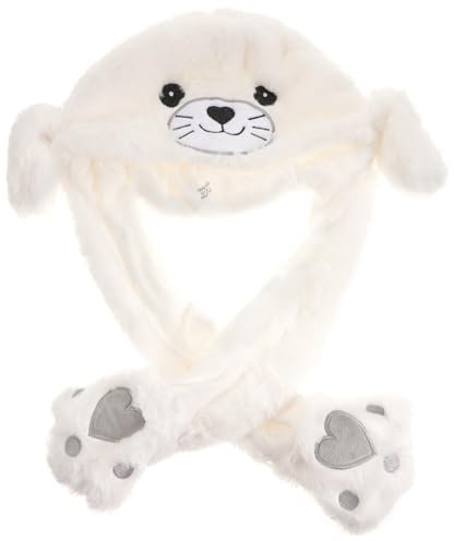 JUMPLAWN Tiermütze mit Beweglichen Lustiger Plüschhut für Kostümparty und Fotoshootings für Süßes Tierdesign Perfektes für Feste