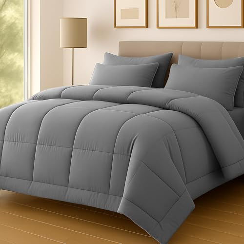 Pamposh King Size Duvet 10.5 Tog - Hypoallergenic Coverless Duvet King Size - Thick & Cosy Quilt for Summer, Autumn & Winter - Anti Bacterial, Machine Washable Bedding