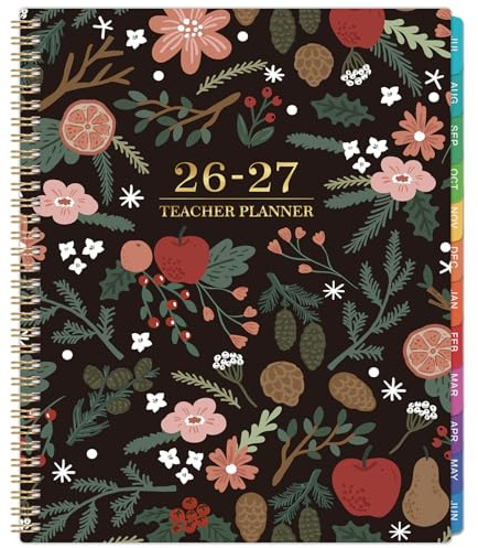 Teacher Planner 2026-2027 - Teacher Lesson Planner 2026-2027, July 2026 - June 2027, 8.5 x 11, Academic Planner for Teachers, Teacher Planner 26-27 Academic Year for School Year with Colorful Tabs