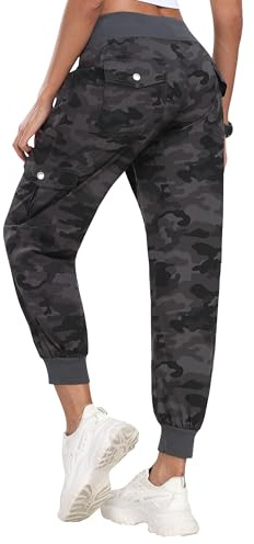 JINSHI Women Cargo Trousers Quick Dry Walking Hiking Jogger Pants 6 Pockets | Breathable, Quick Dry, Trekking, Travel Trousers, Cargo Pants, Sweatpants, Athletic Lounge Pants, Outdoor Trousers.