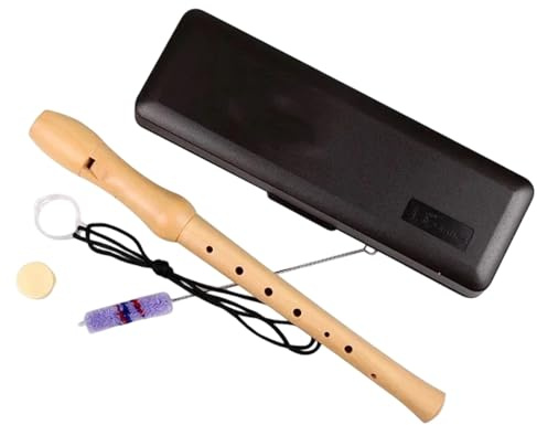 Blockflöjt För Nybörjare Träblockflöjt Musikinstrument Sopran 8 Hål(G)