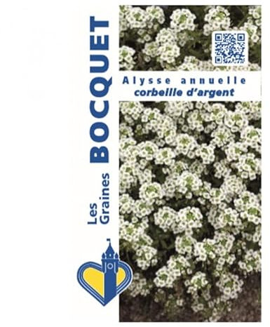 Sachet de graines de Alysse annuelle corbeille d'argent - 1 g - fleur annuelle - LES GRAINES BOCQUET
