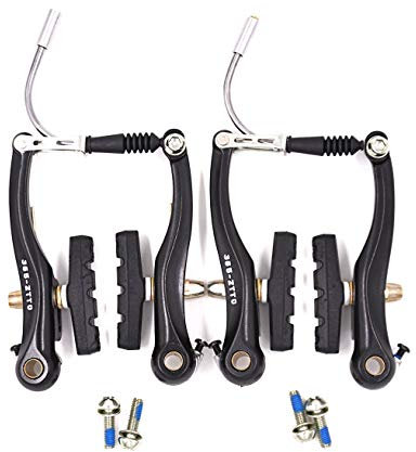 CYSKY Bike Brakes Set 1 Pair Universal V Brake Front Rear Set Mountain Bike Brake Caliper Replacement for Most Bicycle, Road Bike, MTB, BMX