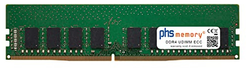 PHS-memory 32GB RAM Speicher kompatibel mit Gigabyte AORUS Elite X570 WiFi (rev. 1.0) DDR4 UDIMM ECC 2400MHz PC4-2400T-E