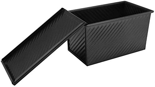TICFOX Samfox Laib Pfanne, Antihaft-Toastbrotform Backform mit Deckel für die Kuchen- und Toastherstellung