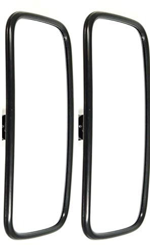 Lot de 2 rétroviseurs latéraux pour camion, camionnette, bus, pelleteuse, tracteur - 375 x 185 mm - Diamètre : 14 à 30 mm
