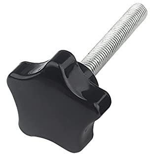 Oneyijun 4 pezzi M10 x 40mm Stella Manopola di bloccaggio Impugnatura Vite a testa zigrinata Diametro testa 38 mm Manopole Dadi Viti Serraggio Maniglia della macchina Viti a macchina