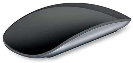 N+C 4.0 Souris sans Fil Magic Arc Touch Mouse 1600 DPI, Souris Rechargeable Ultra-Mince Compatible pour Macbook Pad Laptop PC (Noir)
