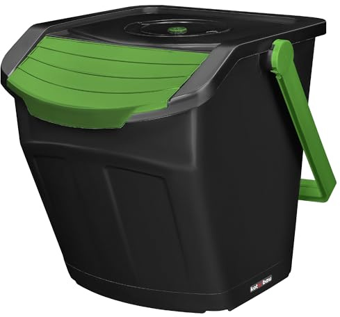 KOTARBAU® Mülltrennsystem Mülleimer Küche 1 Fach Abfalleimer Deckel Plastik Küchenabfalleimer Küchenmülleimer Recycling System Trennsystem Müllsystem Dustbin Mülltrennung Eimer Mülltrennsysteme