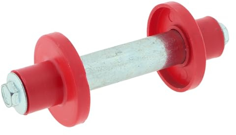 der kleine Handwerker Achse Ø 20 mm x 128 mm für Schubkarrenräder | Schubkarrenachse mit Abstandshaltern