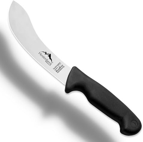 HESTENBERG Solingen Germany Abhäutemesser in Schwarz, geeignet als Metzgermesser, Schlachtmesser & Fleischmesser (6)