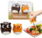 Salero,Minging Juego de 2 Salero y Pimentero con Forma Divertida de Cerámicacerámica Salero de Mesa Conjunto de Salero y Pimentero Ollas Sal y Pimienta Saleros de Cocina (Naranja y marrón)