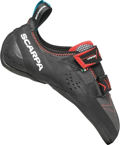 SCARPA Vapor V LV Klätter- och boulderskor – låg volym passform, smoke/korall, 4,5–5 dam/3,5–4 män