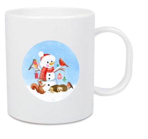 artboxONE Großer Kinderbecher Weihnachts-Schneemann von CalliLetters - Für Kinder