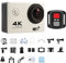 Action Camera, Action Camera Ultra HD 4K/30fps 2.0-inch 170D Underwater Waterproof Helmet Video Recording Cameras Sport Cam,Outdoor, Sports, Video(Bianco)