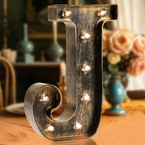 LED Marquee Letter Lights, Light Up Letters Glitter Alphabet Letter Sign Battery Powered for Night Light Birthday Party Wedding Girls Gifts Home Bar Christmas Decoration