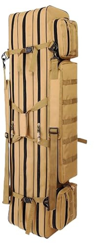 Waffentasche für Langwaffen 120/100/80cm Gewehrkoffer Hochwertig für 2 Langwaffen Langwaffentasche für Jagd Schießstand Schusswaffentransport Angeltasche(Size:120cm,Color:c)