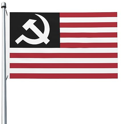 Garten Flaggen Hammer Und Sichel Mars Rot Feiertage Flags Durable Personality Flag Dekoration Gartens Banner Für Drinnen Parade Outdoor 90X152CM