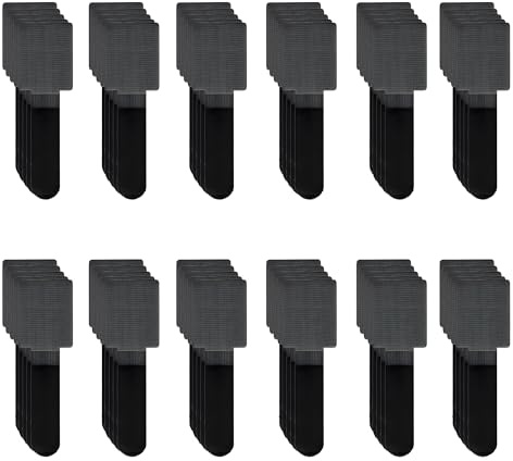 60 PCS Under Desk Cable Management,Black Self-Adhesive Cable Clips Wire Organizer for Desk,Office,Home,TV,Computer,Strong Adhesion Cable Holders to USB Cords,Power Cables,Wires