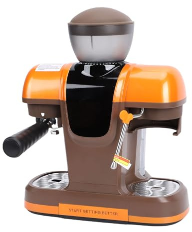 Bewinner Cafetière, Machine à café Semi-automatique avec Broyeur et à Vapeur Intégrés, Pompe 19, Réservoir 800 Ml, Porte-filtre 58 Mm pour Bureau Barista (Prise UE 220V)