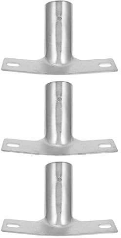PLAFOPE 3pcs Broom Head Bracket Replacement Kit with Metal Thread Tip, Connecting Broom Handle Adapter for Floor Brush Accessories, Suitable for Household Cleaning Pole Extension