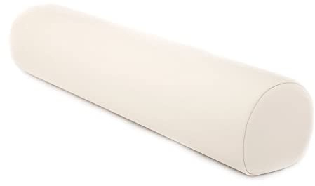 WellTouch Lagerungsrolle 3/4 Rund | Knierolle für Massageliegen | Lagerungskissen für Massage & Therapie | Beinauflage in Größe M: 65 x 14,5 x 13 cm (beige)