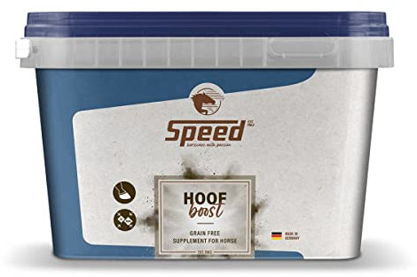 SPEED HOOF boost, 1.500 g, Zusatzfutter für strapazierfähige Pferdehufe, fördert Huffestigkeit und -elastizität, Wirkstoffkombination aus Biotin und Zink, getreidefrei