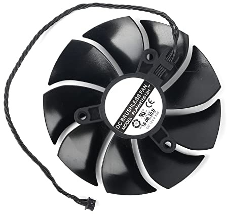Coolerage 85mm DC 12V 0.55A 4Pin PLA09215S12H RTX2080Ti GPU Fans for EVGA RTX 2060 2070 2080 2080Ti RTX2080Ti Graphics Card Cooling Fans (Fan - A)