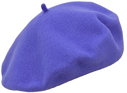 MELEGARI Baskenmütze für Damen, 100 % Wolle, Roma Beret, hergestellt in Italien