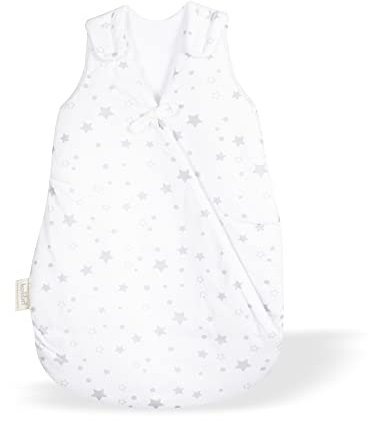 kolibri Baby-Schlafsack Safe-Bag mit Klett I Kliniklieferant Nr. 1 I ohne Metall I ohne verschluckbare Kleinteile l Für 0 bis 12 Monate I Ganzjahr I Oeko-TEX 100 Zertifiziert I 2.5 TOG I 62-68 I