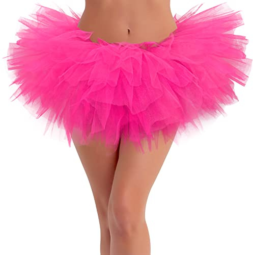Neon Tutus for Women Neon Tutu Hot Pink Tutu for Women Womens Tutus Skirts for Womens Plus Size Tulle Skirt 80s Costumes
