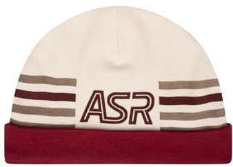 AS Roma Beanie con Scritta ASR Rossa, 9-12 Mesi