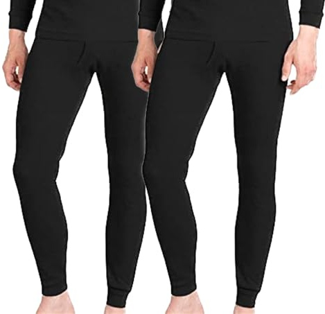 BestSale247 2er Pack Herren Thermo Unterhose lang Warme Unterwäsche mit weicher Innenseite