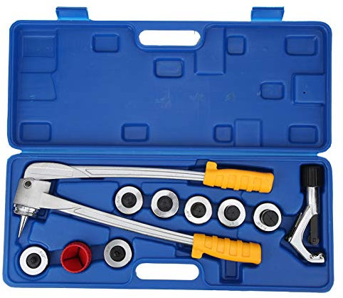 EVTSCAN 7-teiliges Rohraufweitungsset, Kupferrohr-Aufweitungswerkzeug-Set, Reiben von Kupferrohren, Reibahlen-Set für Aluminium- und Kupferrohre ﻿