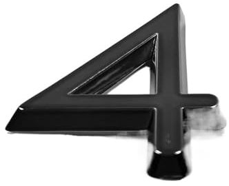 HUYGB Hausnummer 60/76 mm Selbstklebender Hausnummernaufkleber for Wohnungstürschild aus Kunststoff Haustürschild Nummernschilder Briefkasten Straßennummern Hausnummernschild(Color:4,Größe:76mm)