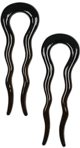 Good Hair Days Französische Haarnadeln – gewellte U-Pins für mühelose und elegante Hochsteckfrisuren, Chignons, französische Twists, Braut-Haarnadeln, besondere Anlässe, hergestellt in den USA (2