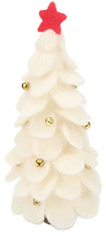 2023 Neue Weihnachtsdekoration, Wollfilz-Weihnachtsbaumschmuck für Zuhause, Neujahrsparty, Weiß